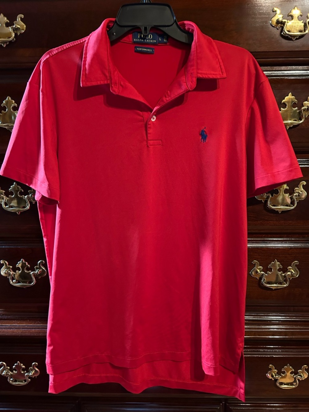 Polo by Ralph Lauren Men’s Red Short-Sleeve Polo, Size Large